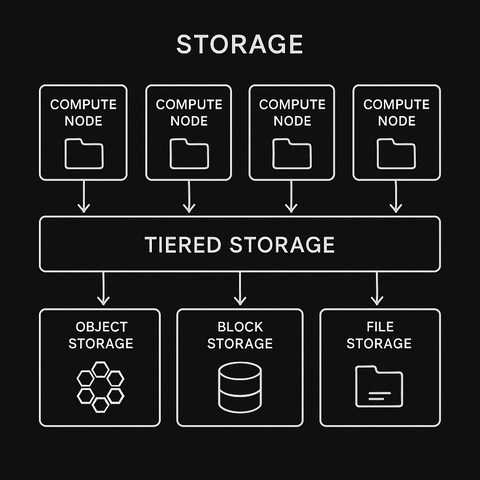 Service diagram for Disk Sub-System & Storage Architecture